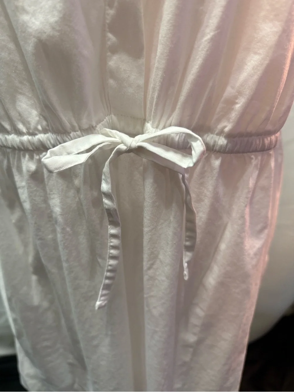 J. Crew White Short Sleeve Shirt Dress